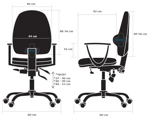 krzesło Kulik System Classic wymiary